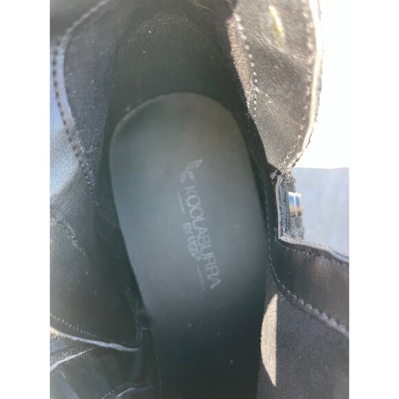Koolaburra by UGG Sofiya Black Suede  Leather studded ankle boot 6 MOTO BOHO - Picture 9 of 9